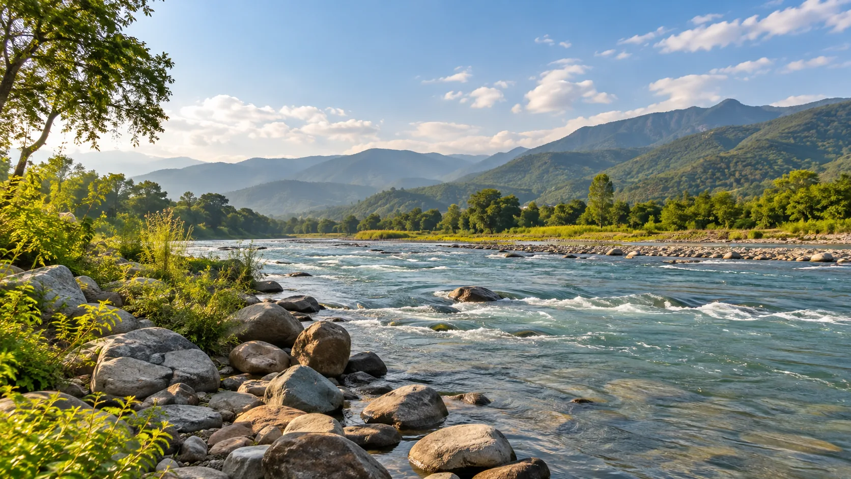 Illustrative Punjab destination scene for Dera Beas