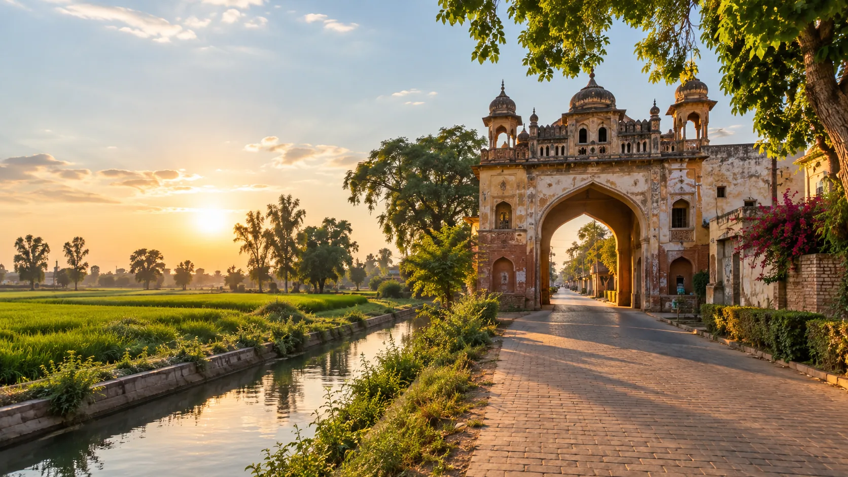 Illustrative Punjab destination scene for Gurdaspur