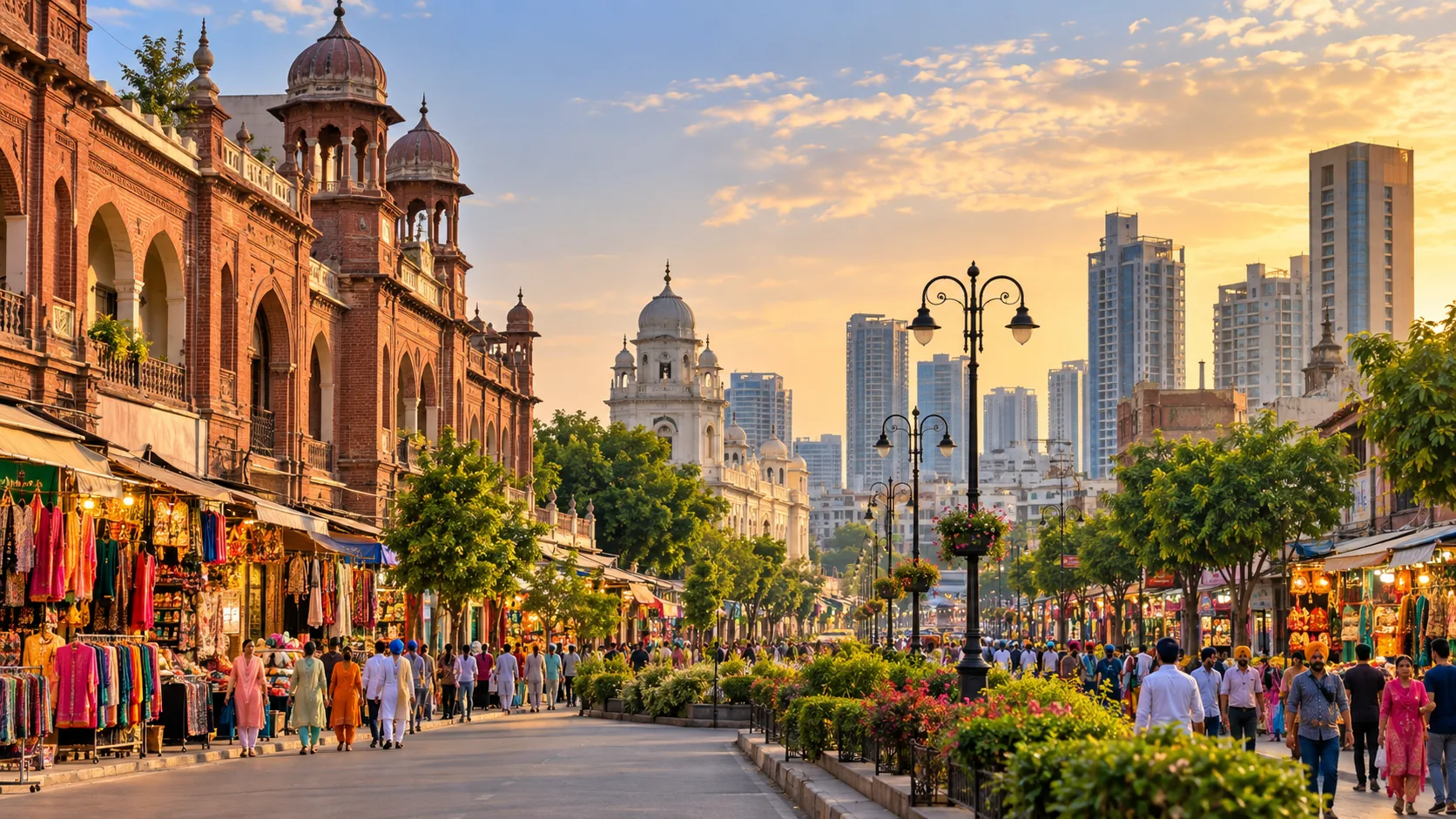 Illustrative Punjab destination scene for Ludhiana