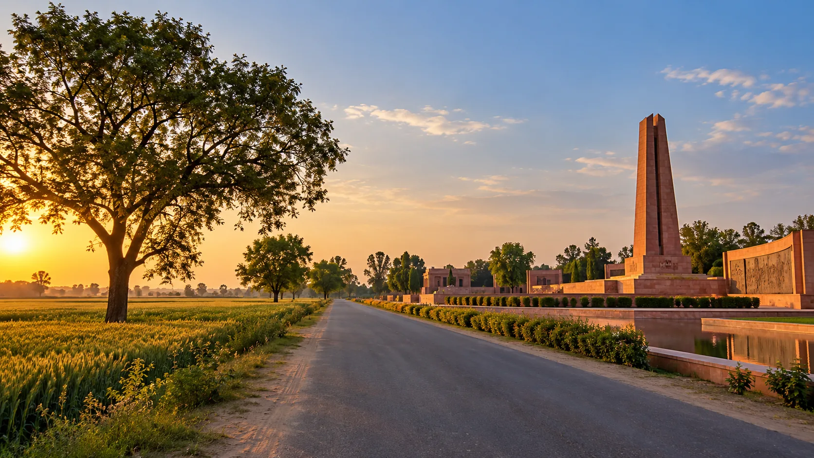 Illustrative Punjab destination scene for Shaheed Bhagat Singh Nagar