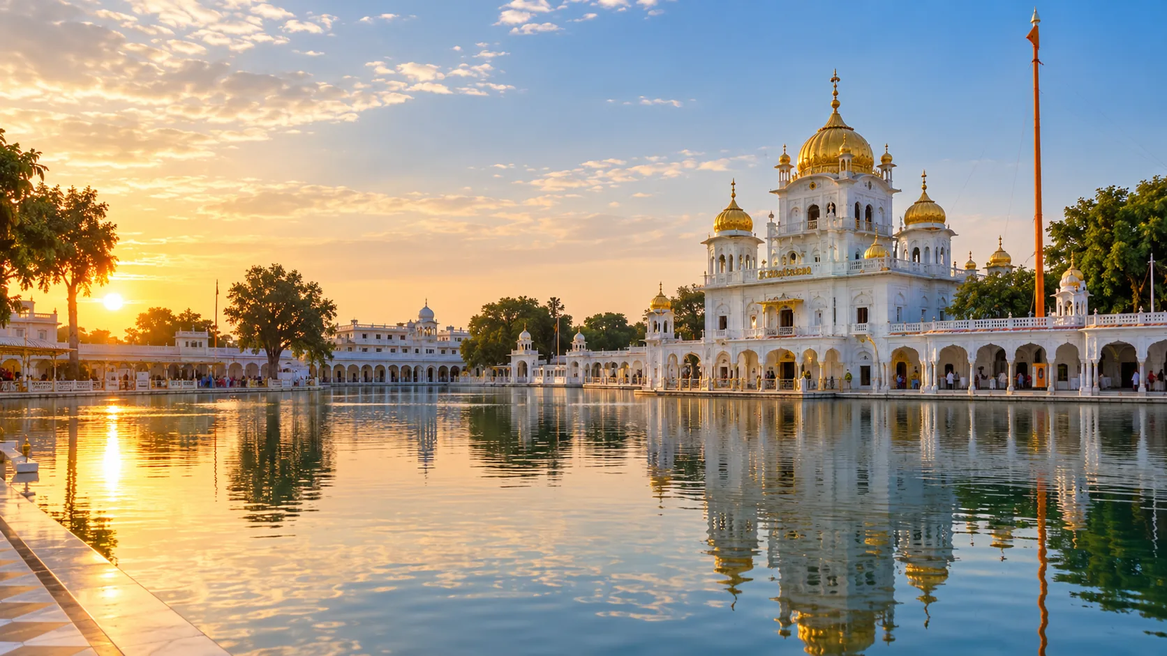 Illustrative Punjab destination scene for Sri Muktsar Sahib