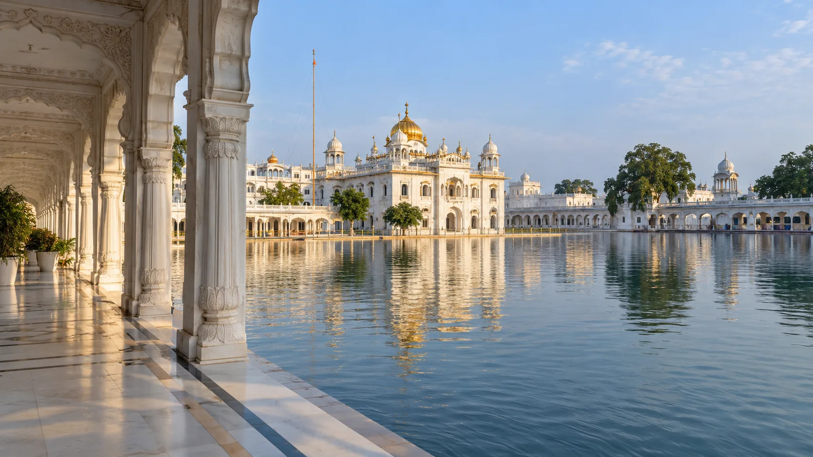 Illustrative Punjab destination scene for Tarn Taran Sahib