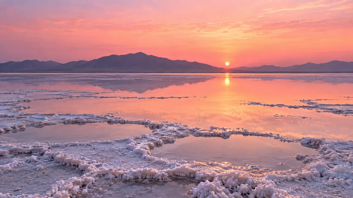 AI-generated illustrative scene for Sambhar Lake; not a verified destination photograph.