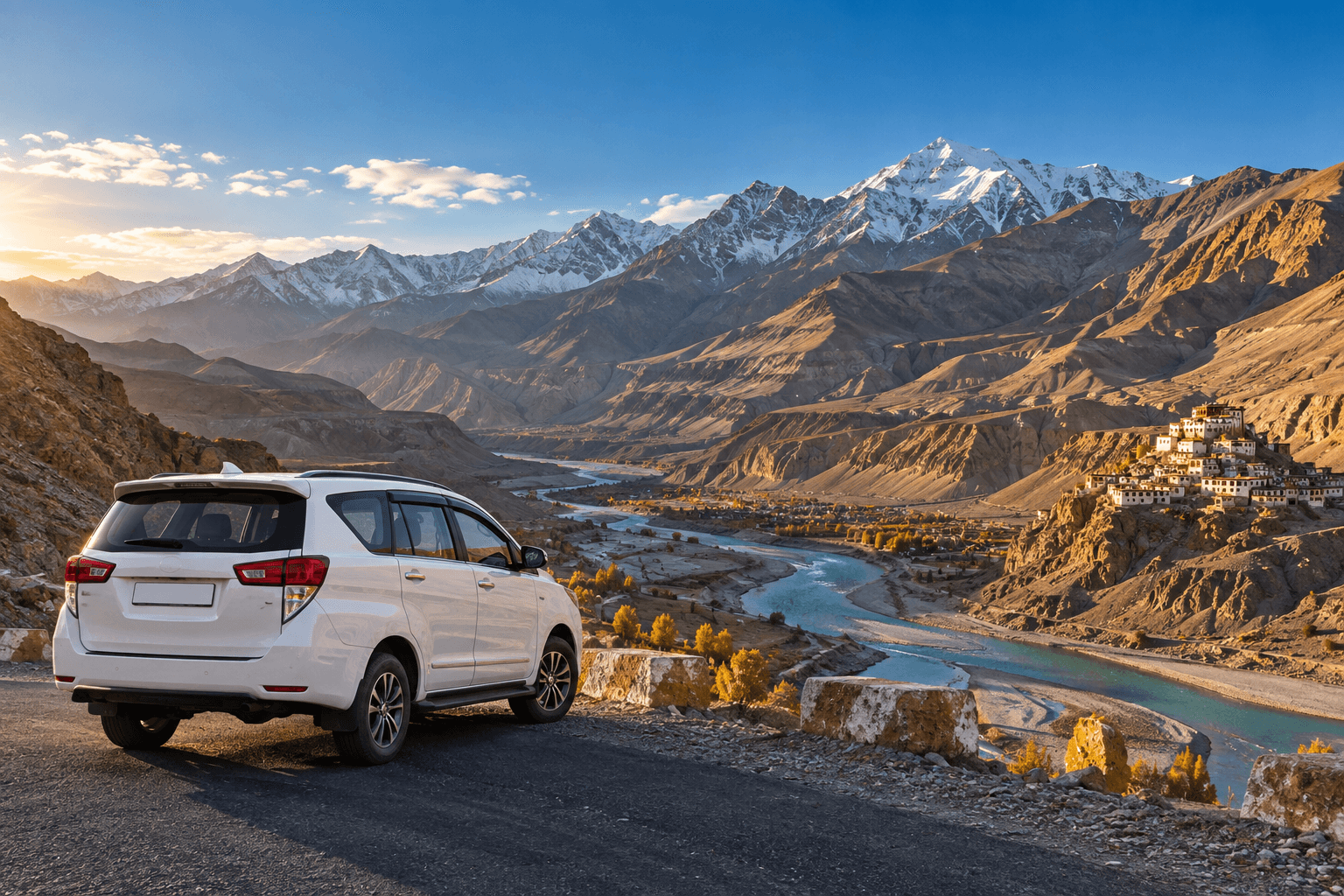 Delhi to Spiti Valley car rental with driver