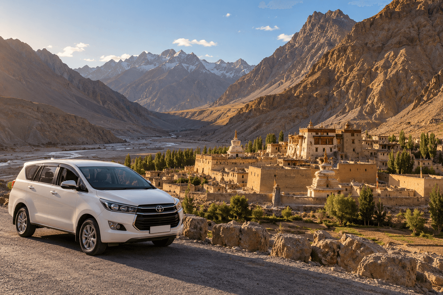 Delhi to Tabo car rental with driver