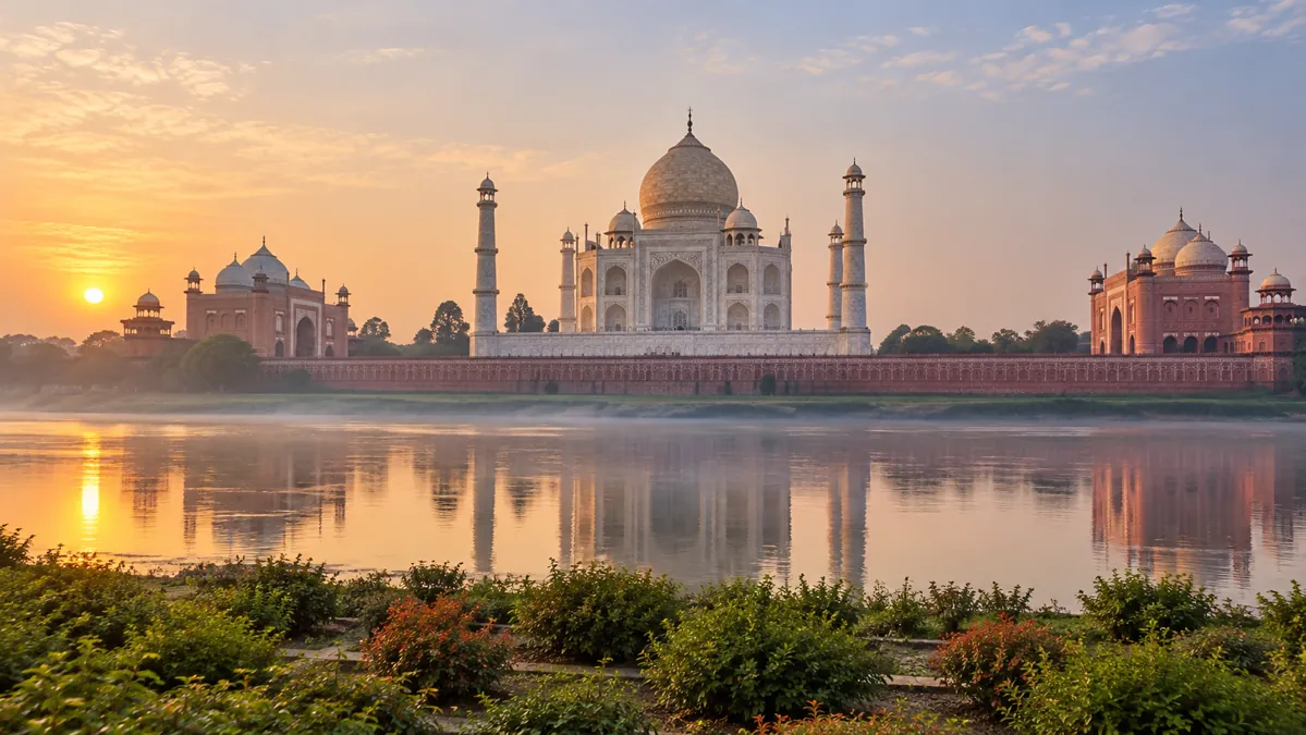 Travel illustration of Agra, Uttar Pradesh