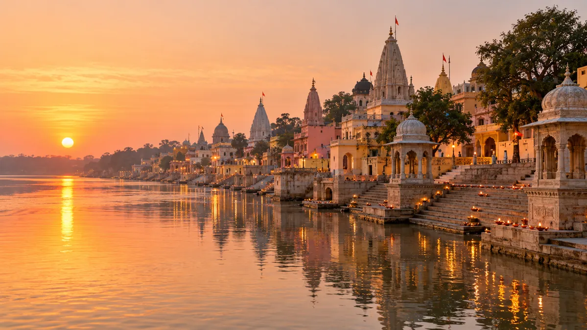 Travel illustration of Ayodhya, Uttar Pradesh
