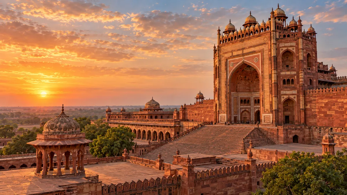 Travel illustration of Fatehpur Sikri, Uttar Pradesh