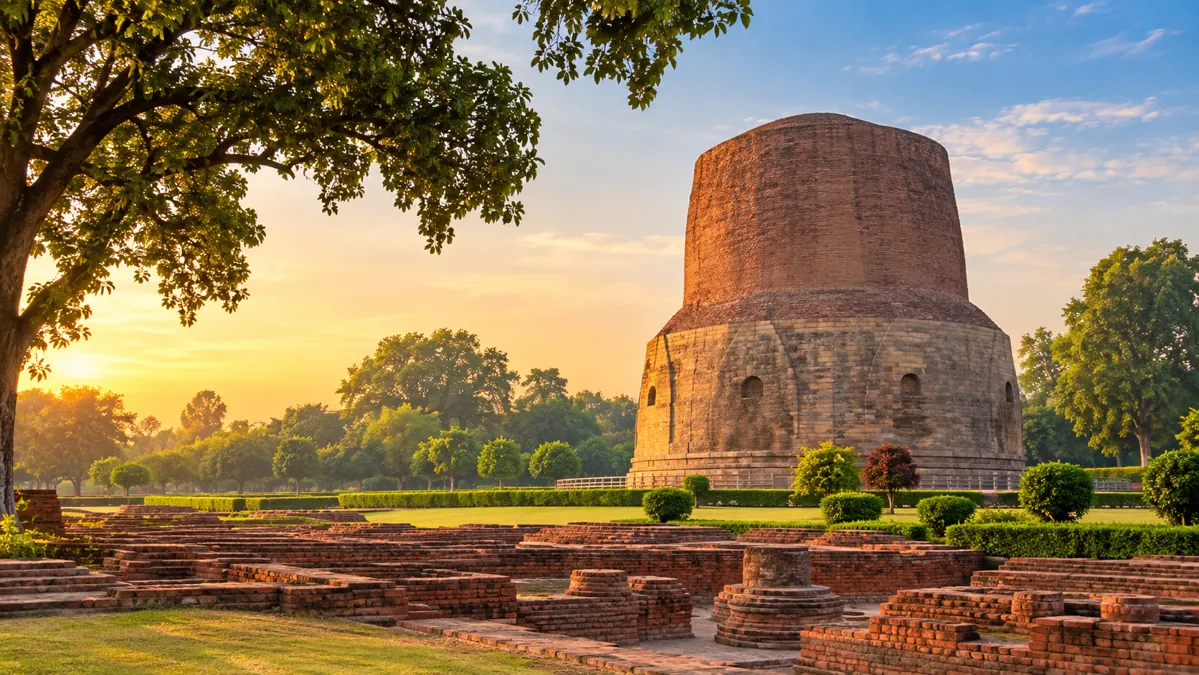 Travel illustration of Sarnath, Uttar Pradesh
