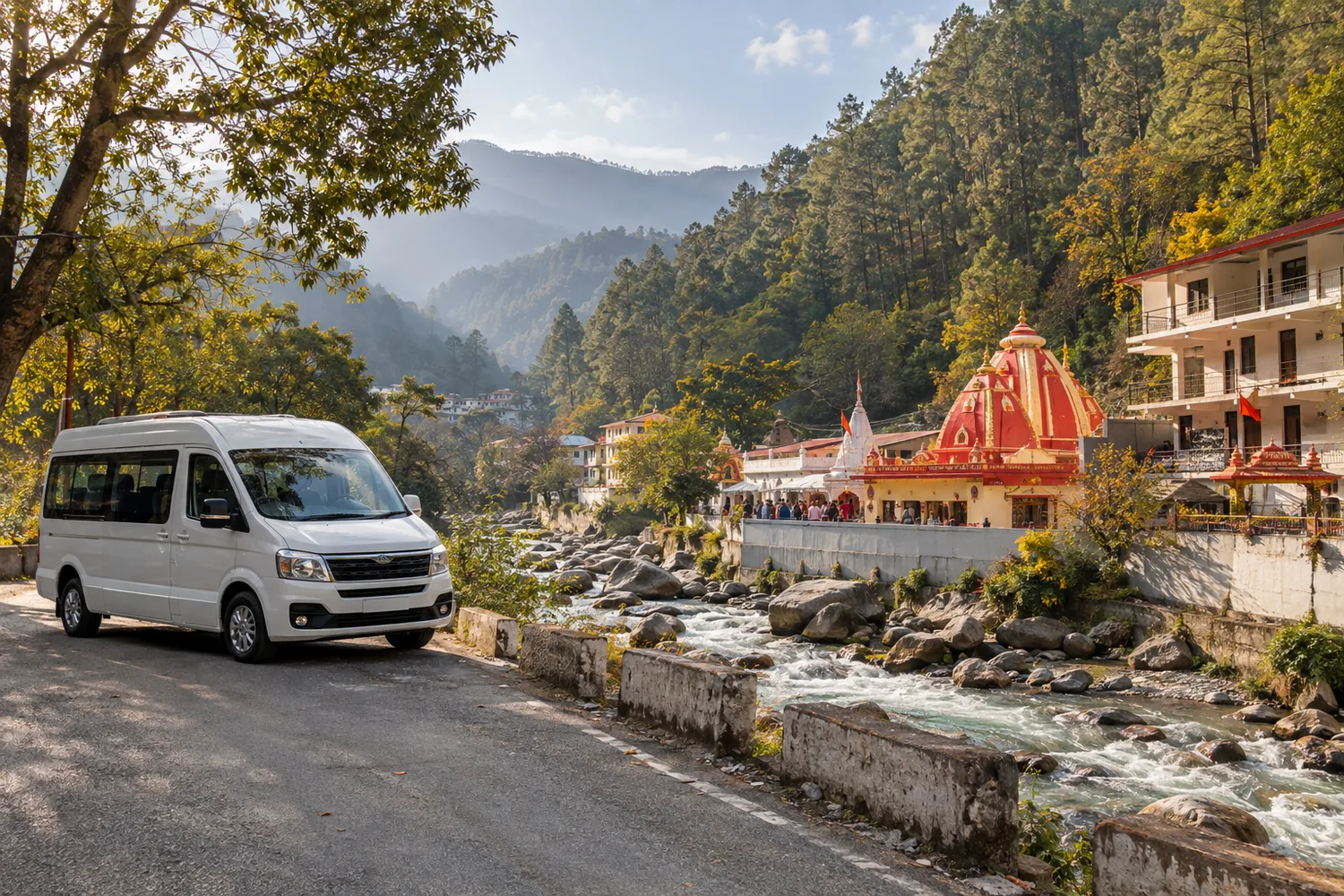 Illustrative Urbania journey near Kainchi Dham, Uttarakhand