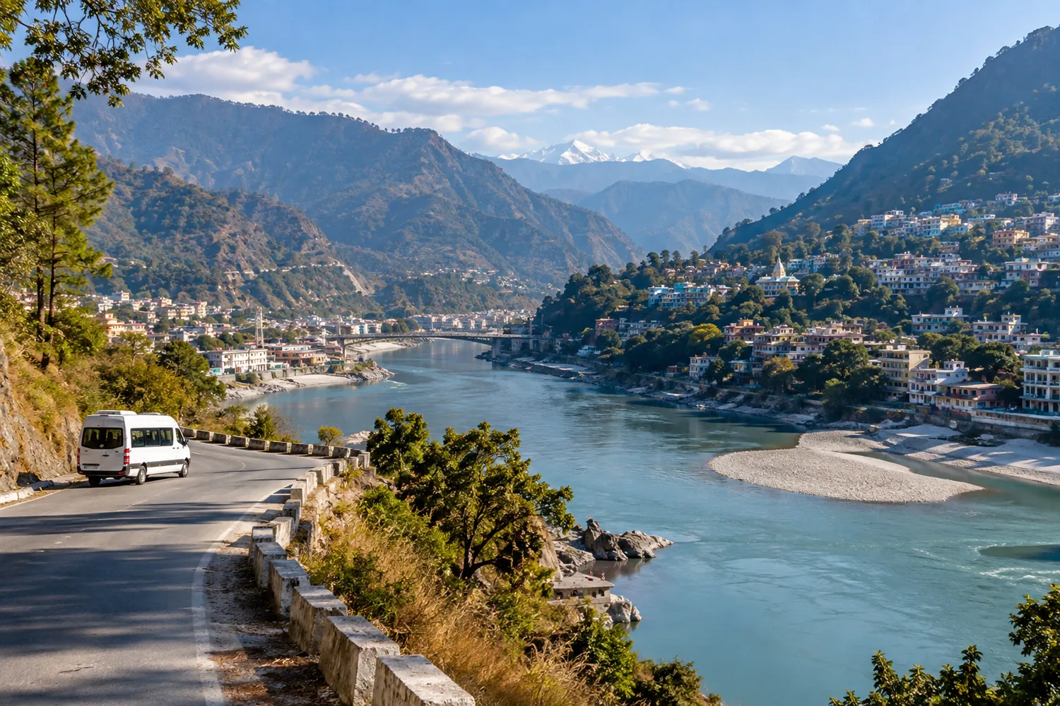 Illustrative Urbania journey near Srinagar Garhwal, Uttarakhand