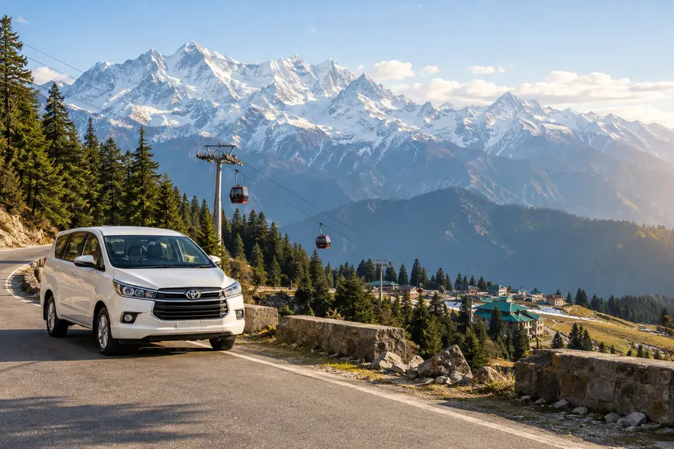 Delhi to Auli car rental with driver