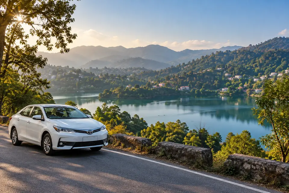 Delhi to Naukuchiatal car rental with driver