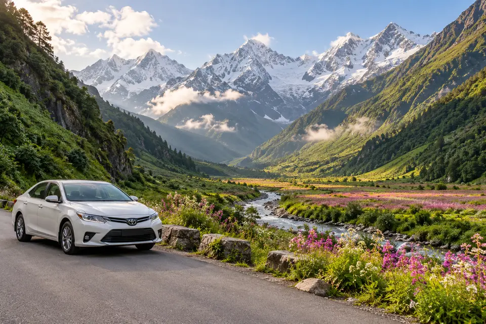 Delhi to Valley of Flowers car rental with driver