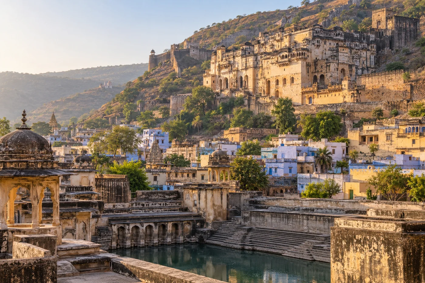 Bundi heritage palace inspired townscape