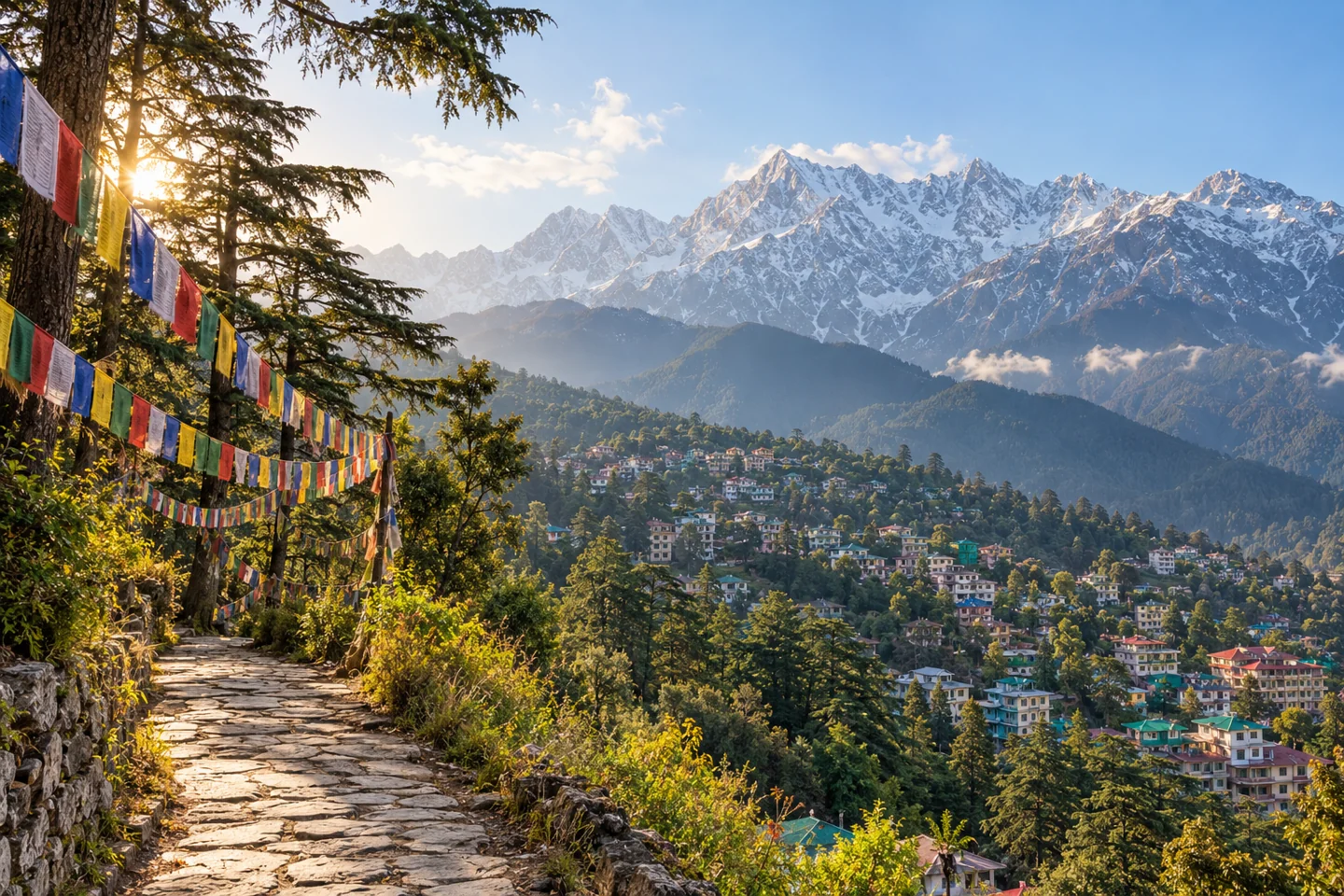 AI illustration of the Dhauladhar landscape near Dharamshala