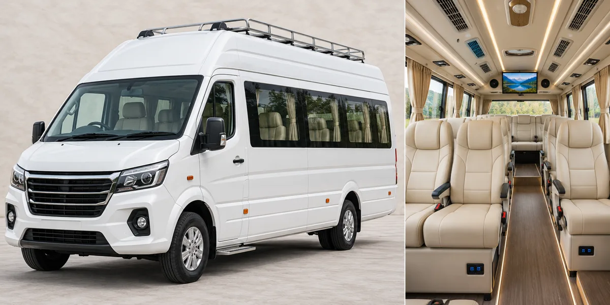 Illustrative Tempo Traveller concept for Faridabad group travel