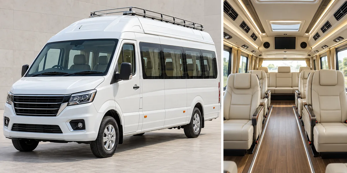 Illustrative Tempo Traveller concept for Ghaziabad group travel