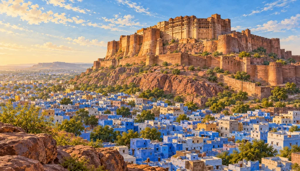 Jodhpur destination landmark illustration