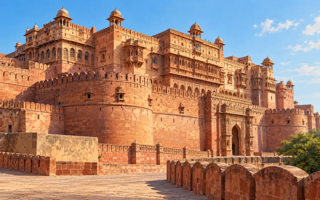 Bikaner-inspired destination landscape illustration