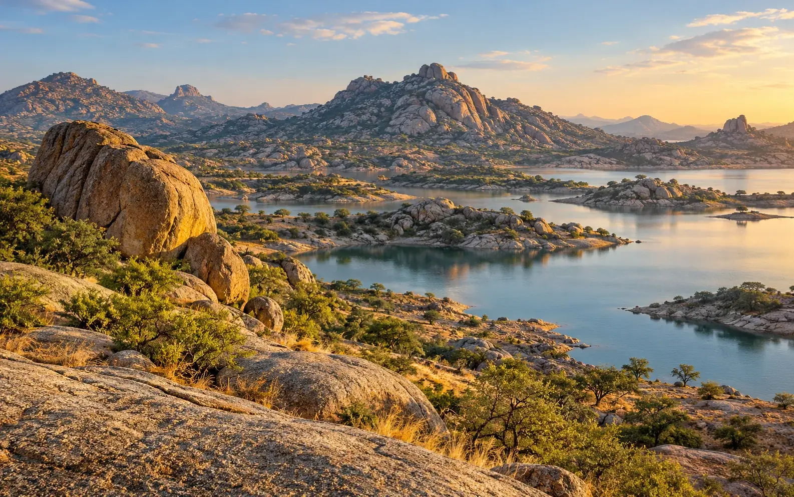 Jawai-inspired destination landscape illustration